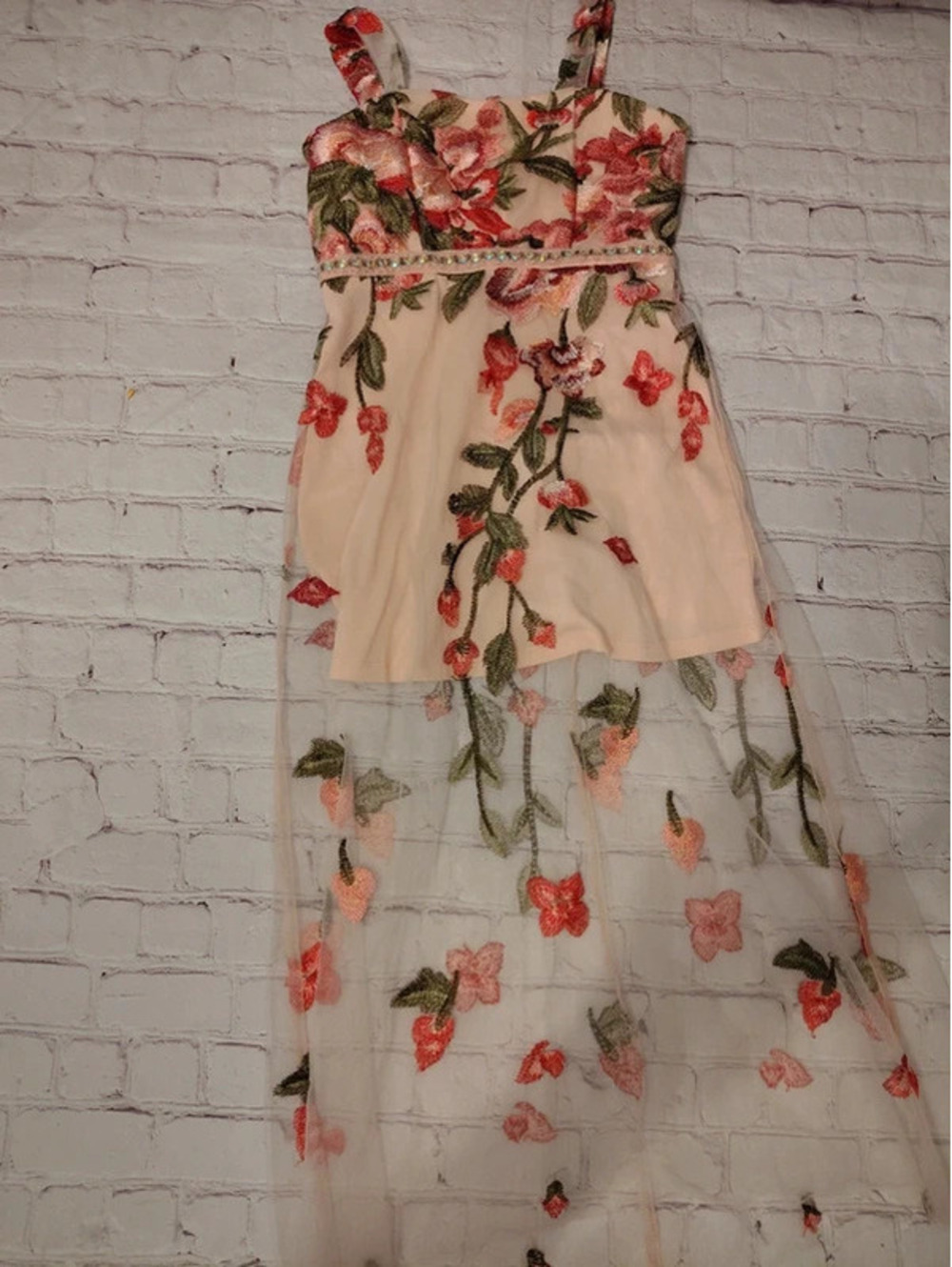 Poppies & Roses Girls Beautiful Floral Dress size 8